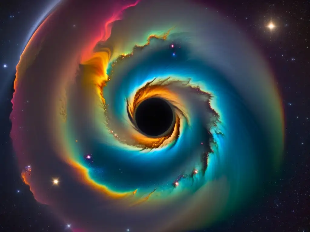 Misterioso fenómeno espacial: colores y patrones de luz en el universo Anomalía en la Carrera Espacial: un misterioso remolino de colores y luces distorsionadas en el espacio profundo