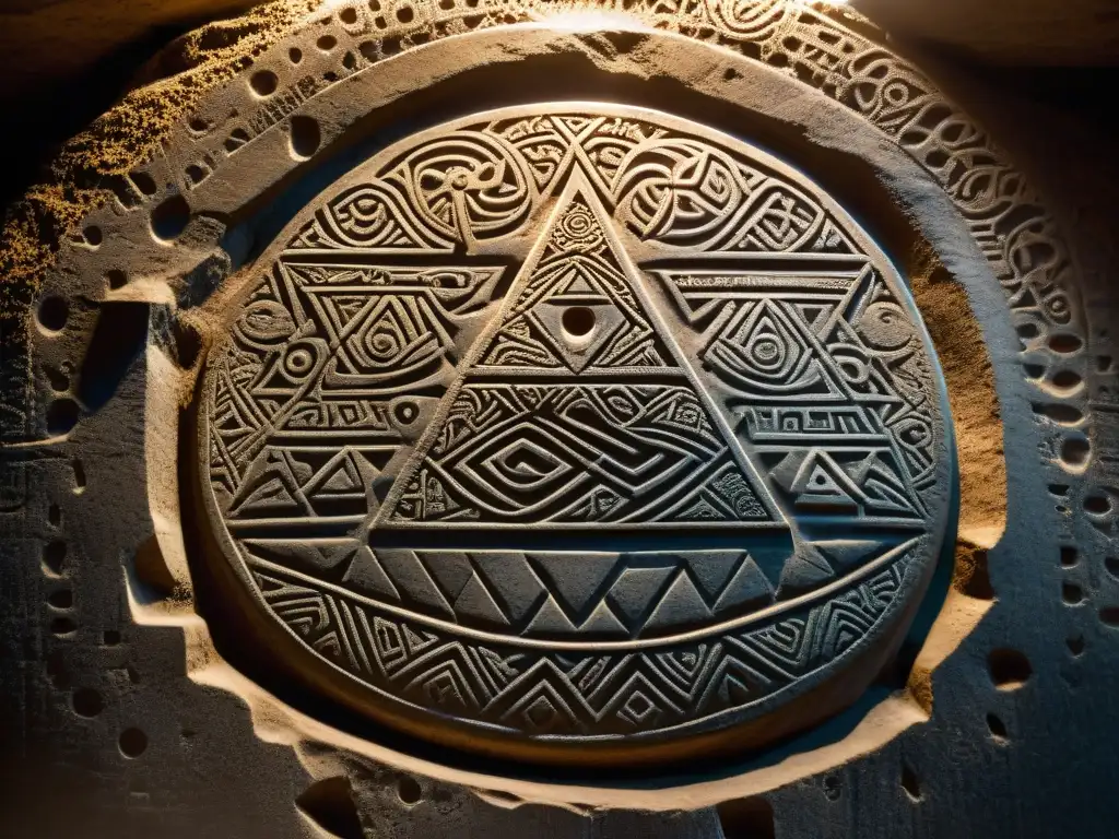 Símbolos ancestrales en la pirámide: misterios y enigmas Descubre un antiguo grabado de piedra en las Pirámides de Bosnia descubrimiento arqueológico, iluminado misteriosamente