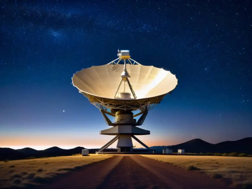 Array de telescopios captura la belleza del universo Array de telescopios radio nocturno, misterioso universo pulsos radio rápidos