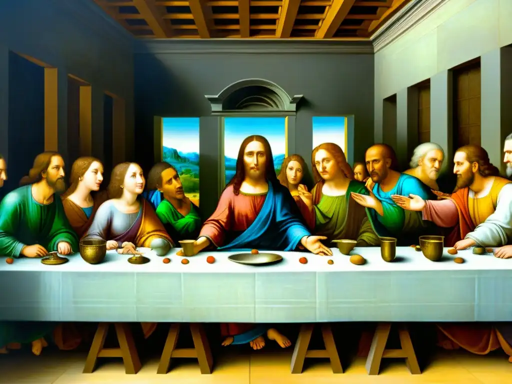 Detalle emocional en las caras de los discípulos de 'La Última Cena' de Da Vinci
