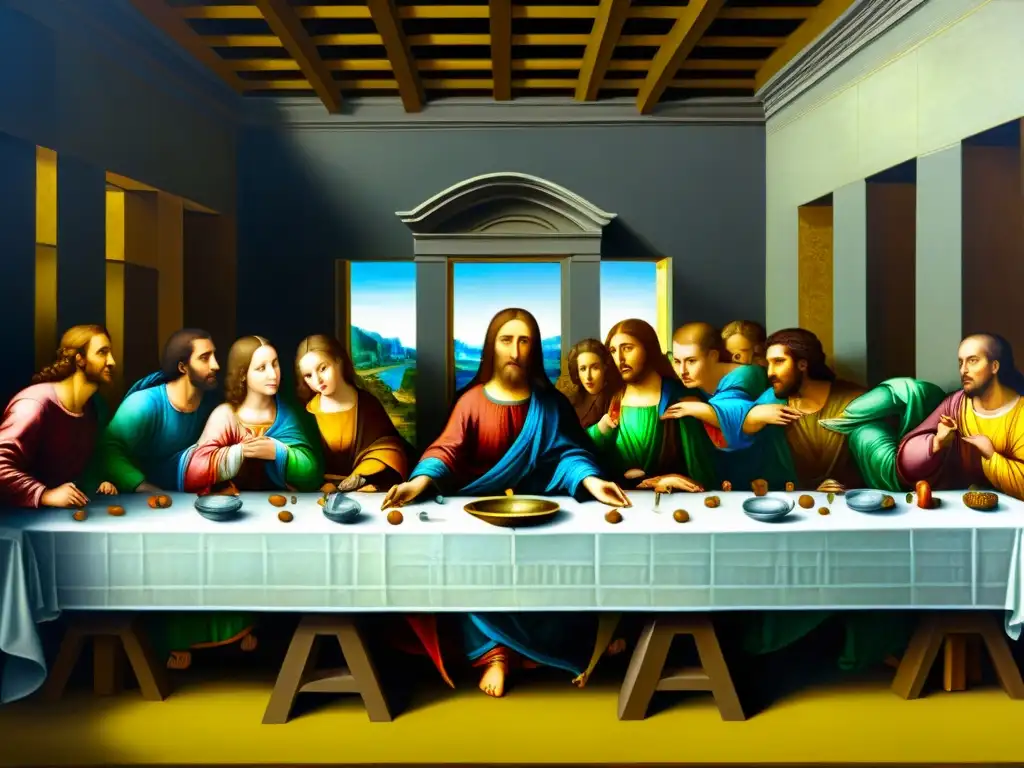 Detalles fascinantes del mural La Última Cena de Leonardo da Vinci, expresiones faciales y mensajes ocultos destacados