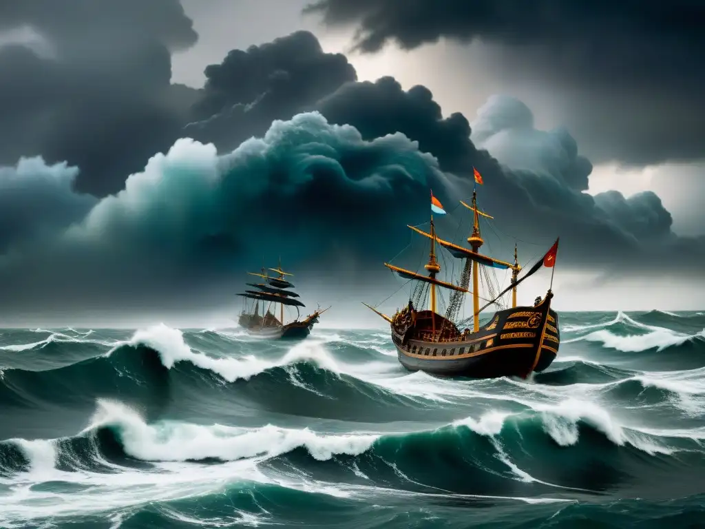 Tormenta en el mar: Flota mongola en apuros Flota de Kublai Khan lucha en misteriosa tormenta marina en Japón