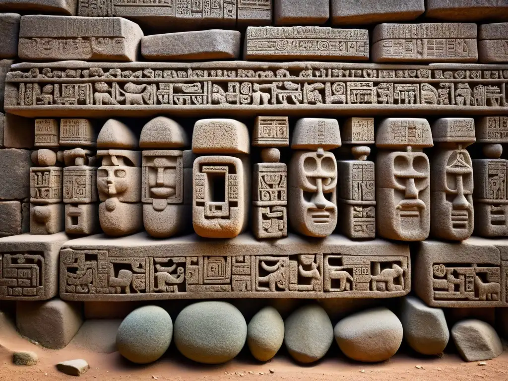 Ruinas de Pumapunku: detalle y misterio en piedra Impresionante detalle de las antiguas ruinas de Pumapunku en Bolivia, revelando la tecnología extraterrestre