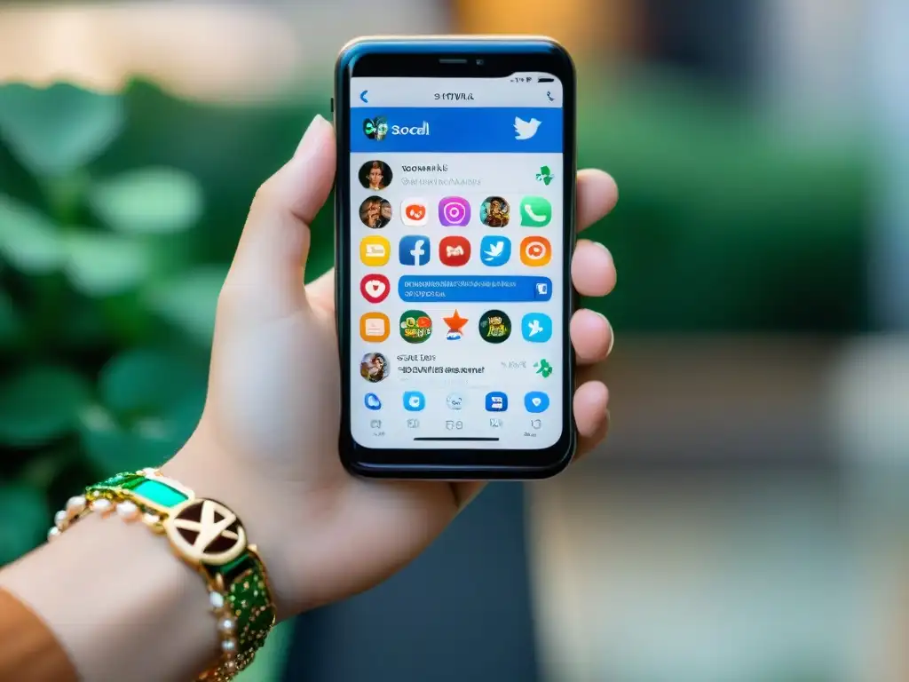 Desafío viral: entre la emoción y la superstición La mano de una persona sobre la pantalla de un móvil con desafíos virales, reflejando emoción y supersticiones