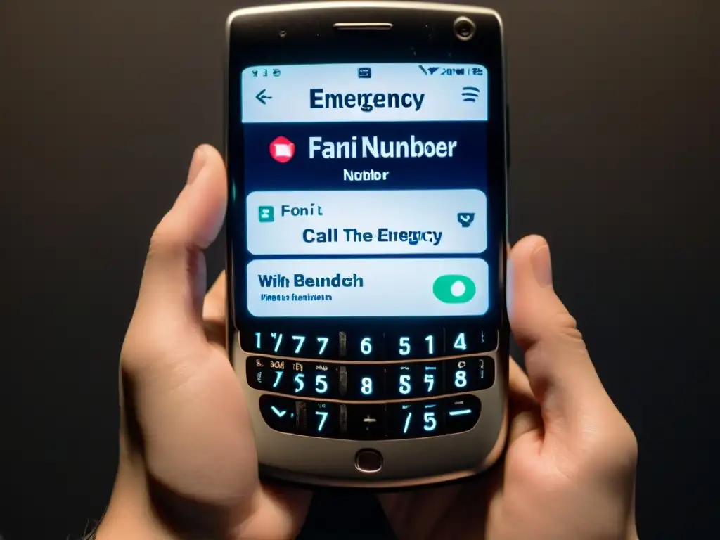 Mano sobre teléfono con 'FANI' para reportar
