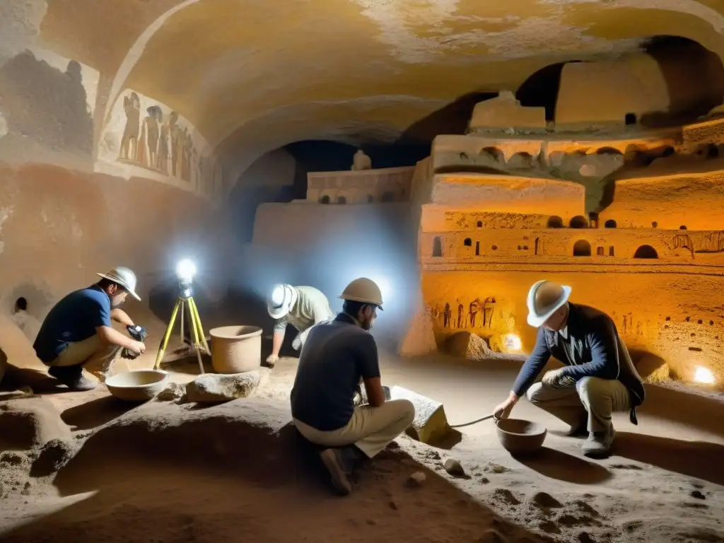 Explorando maravillas ingenieriles ciudades subterráneas romanas con artefactos antiguos en Roma