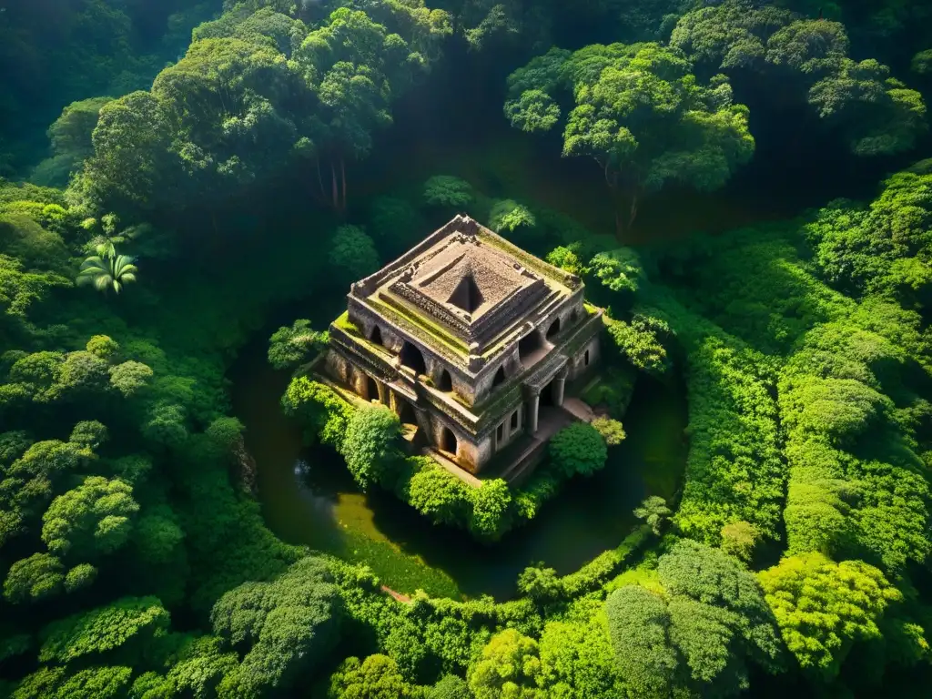 Descubre los misterios antiguos estructuras subterráneas en la densa selva, revelando ruinas y pasadizos conectados