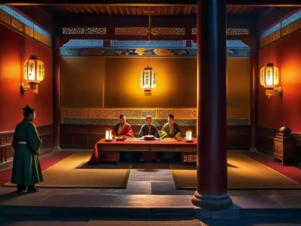 Reunión secreta en la Ciudad Prohibida: misterio imperial En misteriosa reunión de La Camarilla en China Imperial