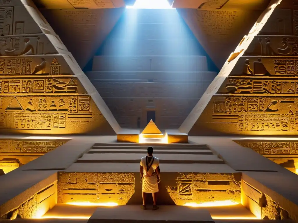 Misterios en las cámaras internas de la Gran Pirámide de Giza Explora las misteriosas cámaras de la Gran Pirámide de Giza, resaltando la grandeza de esta civilización avanzada