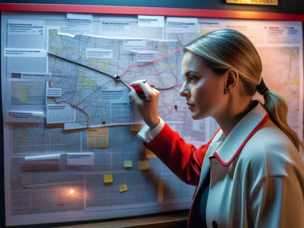 Misterio desvelado: psíquico y detective en acción Un psíquico y un detective trabajan juntos resolviendo crímenes con habilidades extrasensoriales en una escena llena de misterio y tensión
