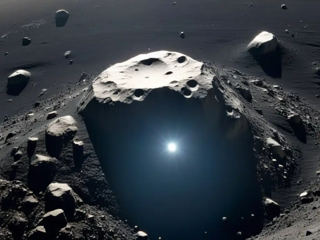 Asteroida Itokawa: terreno rugoso y misterioso desde cerca Explorando secretos asteroides: la misteriosa superficie de Itokawa revela su vastedad y soledad en el espacio