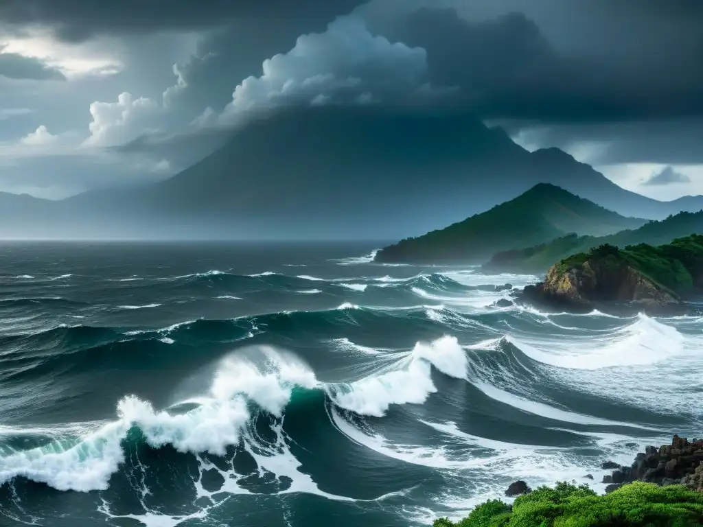 Tormenta en el mar: Naufragio de Kublai Khan Tempestad en misterio: Flota Kublai Khan Japón